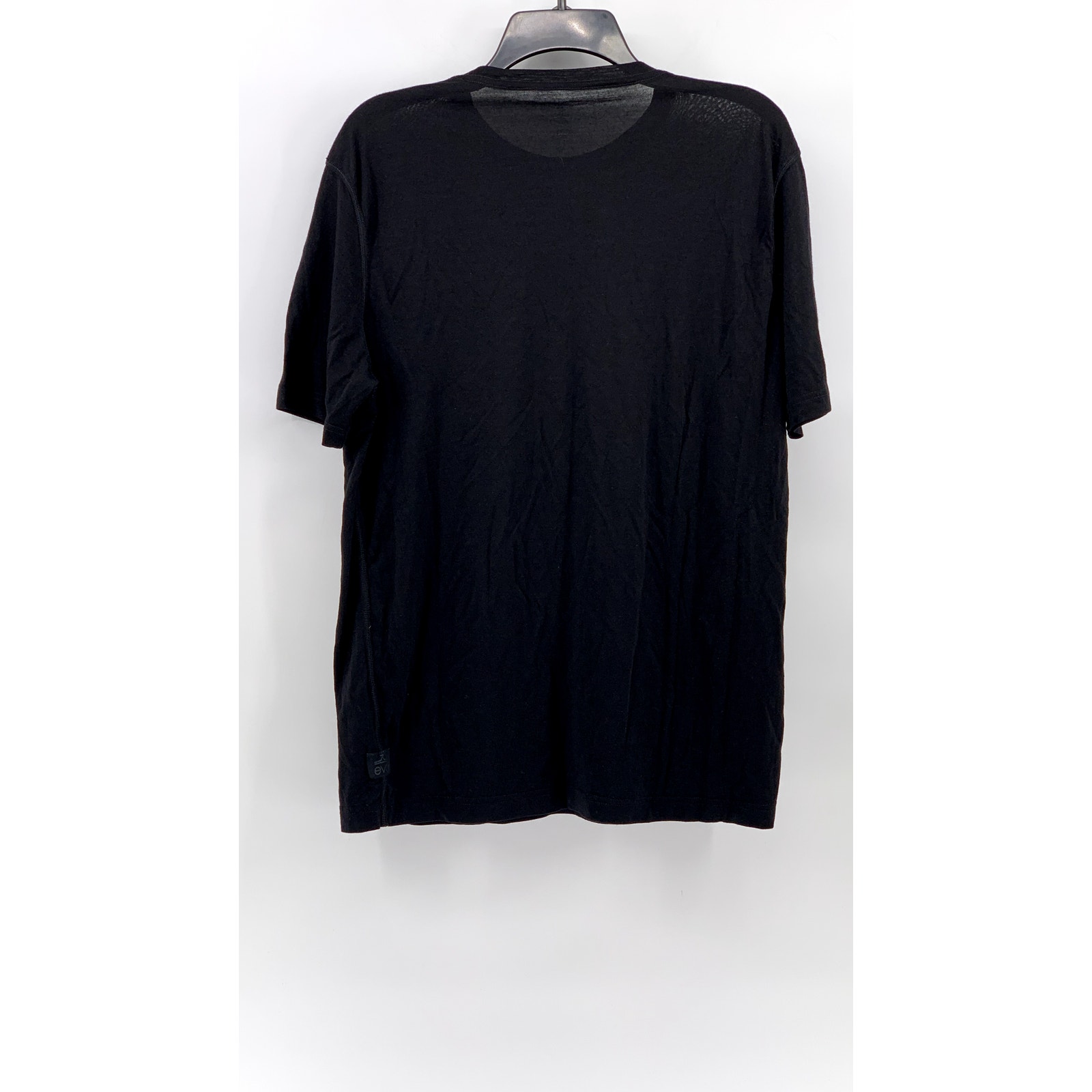 Evo Men's Black Merino Wool Short-Sleeve T-Shirt Sz L — image 2 of 8